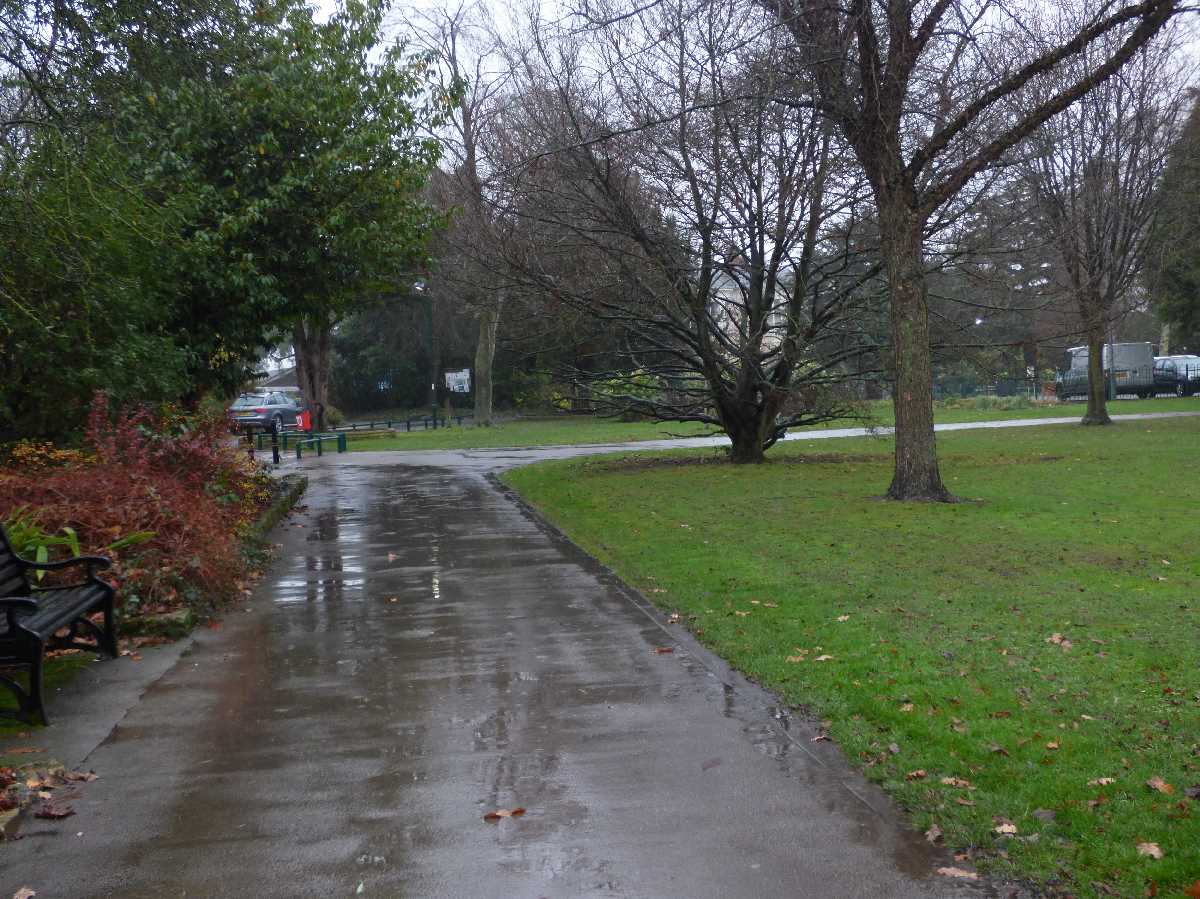 Raining at Kings Heath Park in late November 2018