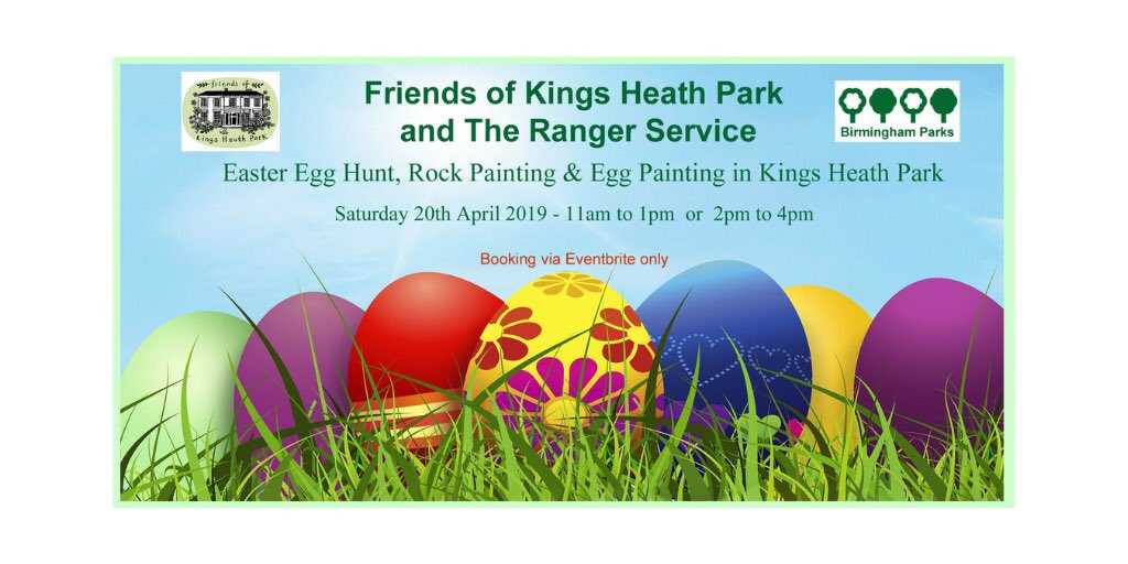 Easter Egg Hunt and Easter Egg Painting in kings Heath Park